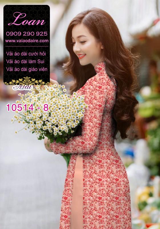 Vải áo dài hoa nhí