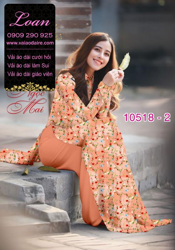 Vải áo dài hoa nhí