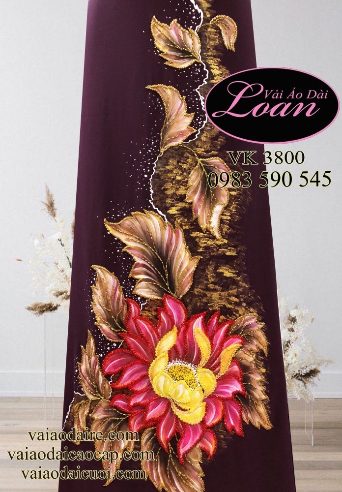 Vải áo dài kết sang trọng