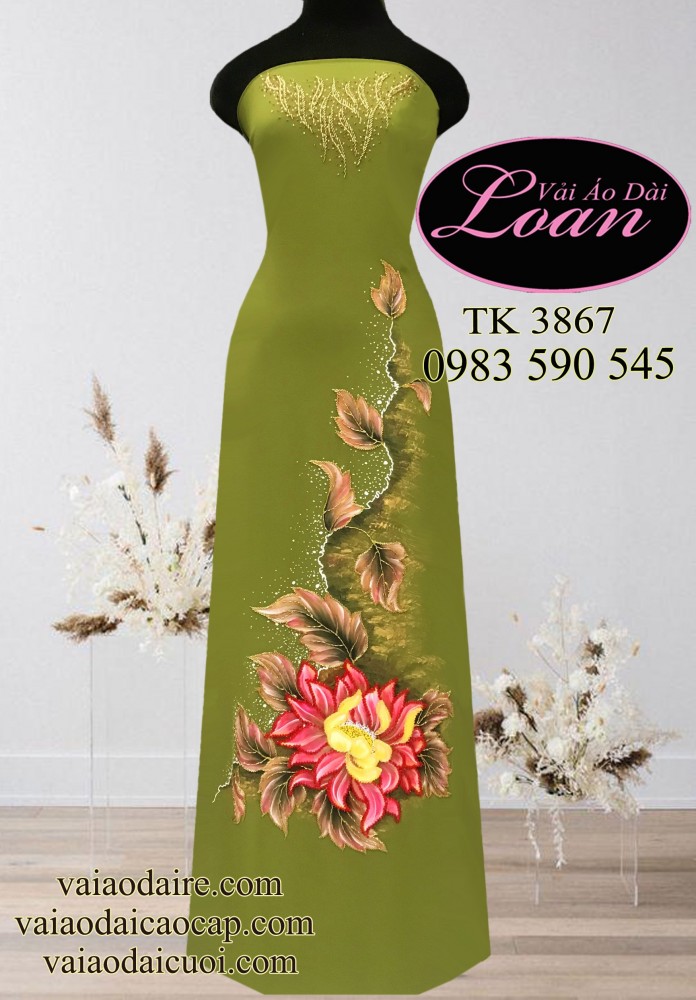 Vải áo dài kết sang trọng