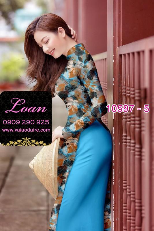 Vải áo dài hoa nhí Vải áo dài hoa nhí