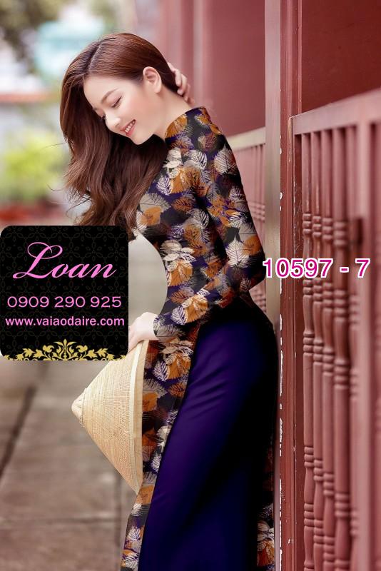 Vải áo dài hoa nhí Vải áo dài hoa nhí