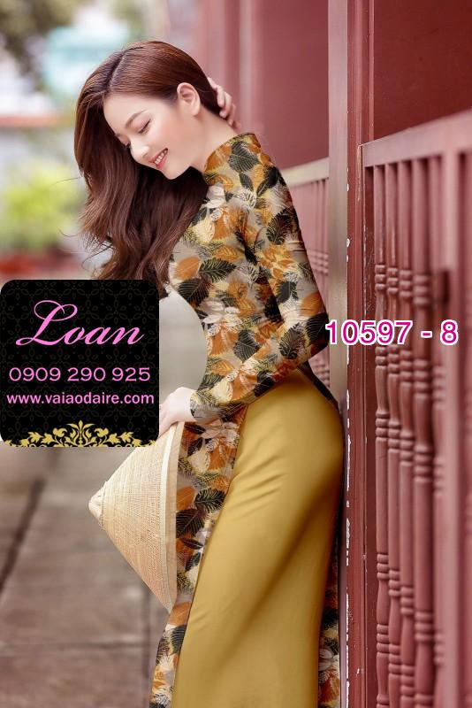 Vải áo dài hoa nhí Vải áo dài hoa nhí