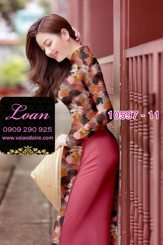 Vải áo dài hoa nhí Vải áo dài hoa nhí