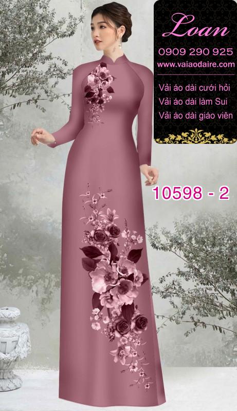 Vải áo dài hoa 3D Vải áo dài hoa 3D