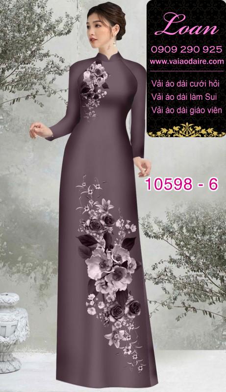 Vải áo dài hoa 3D Vải áo dài hoa 3D