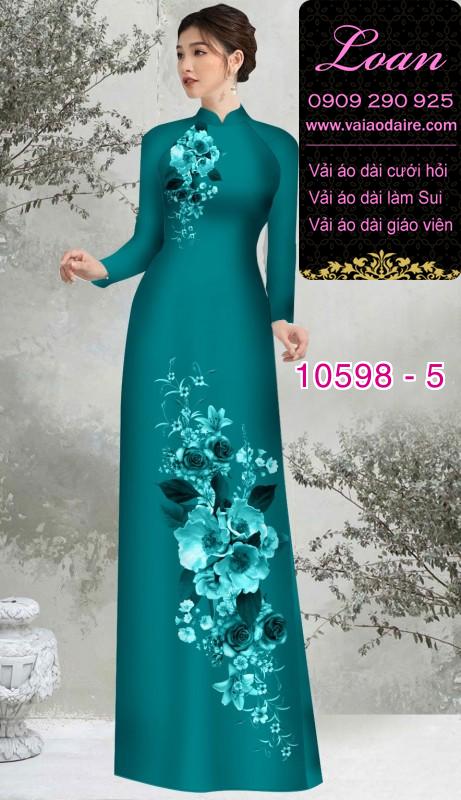 Vải áo dài hoa 3D Vải áo dài hoa 3D