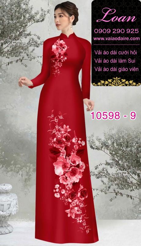 Vải áo dài hoa 3D Vải áo dài hoa 3D