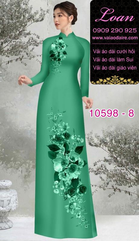 Vải áo dài hoa 3D Vải áo dài hoa 3D