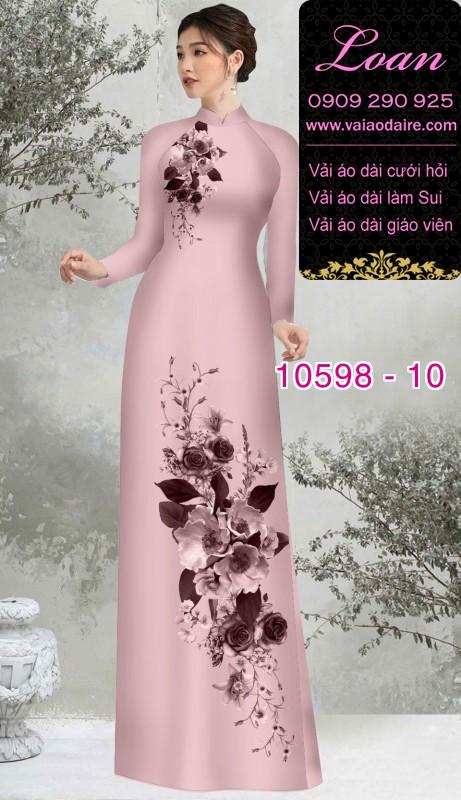 Vải áo dài hoa 3D Vải áo dài hoa 3D