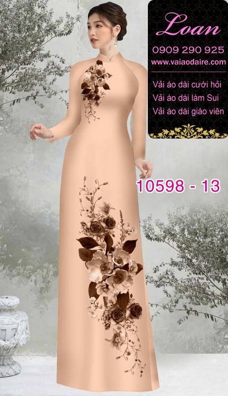 Vải áo dài hoa 3D Vải áo dài hoa 3D