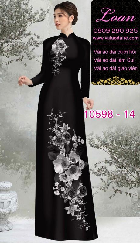 Vải áo dài hoa 3D Vải áo dài hoa 3D