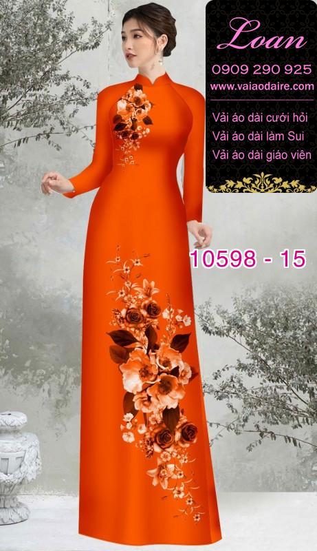 Vải áo dài hoa 3D Vải áo dài hoa 3D