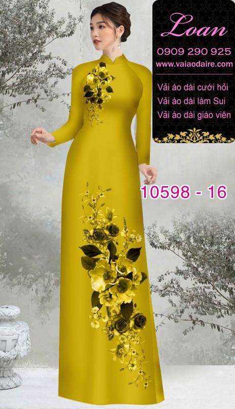 Vải áo dài hoa 3D Vải áo dài hoa 3D