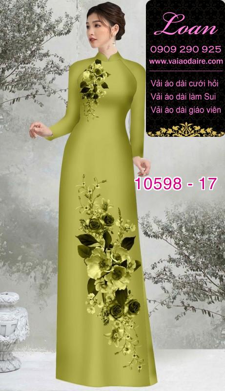 Vải áo dài hoa 3D Vải áo dài hoa 3D