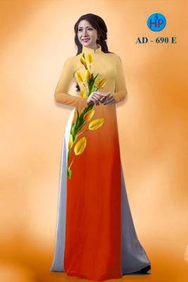 Vải áo dài Hoa 3D-DT 1060