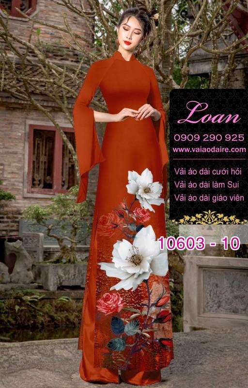 Vải áo dài hoa 3D Vải áo dài hoa 3D