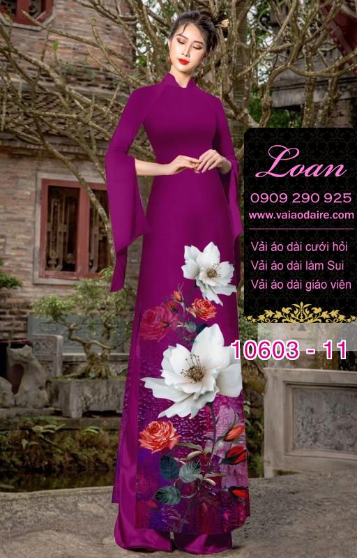Vải áo dài hoa 3D Vải áo dài hoa 3D