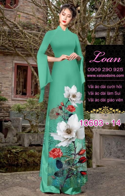 Vải áo dài hoa 3D Vải áo dài hoa 3D