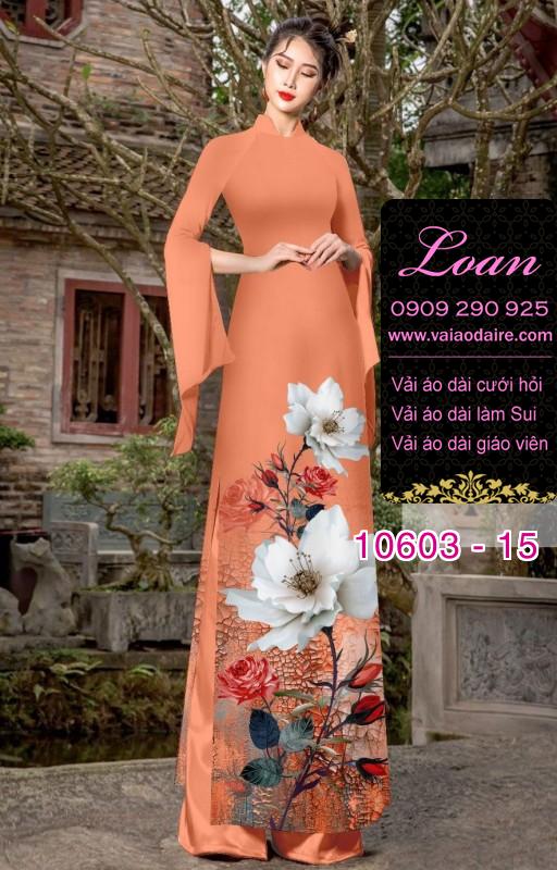 Vải áo dài hoa 3D Vải áo dài hoa 3D