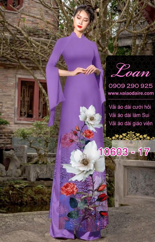 Vải áo dài hoa 3D Vải áo dài hoa 3D