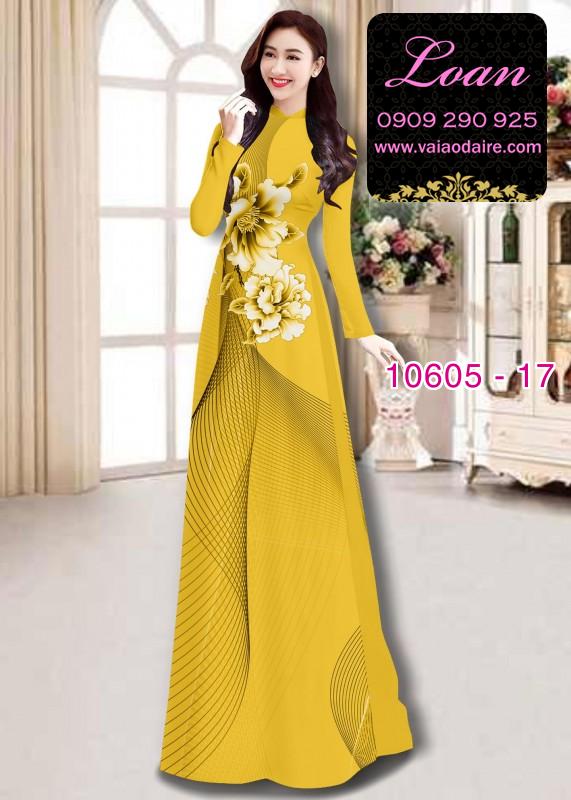 Vải áo dài hoa 3D Vải áo dài hoa 3D