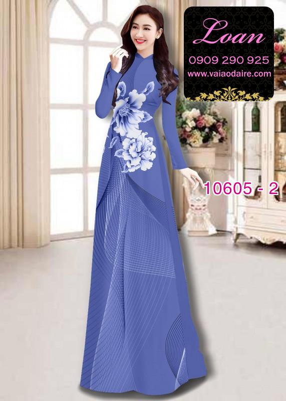 Vải áo dài hoa 3D Vải áo dài hoa 3D