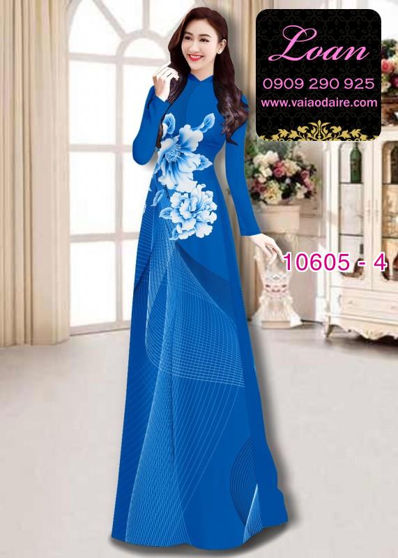 Vải áo dài hoa 3D Vải áo dài hoa 3D