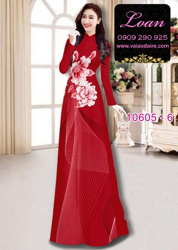 Vải áo dài hoa 3D Vải áo dài hoa 3D