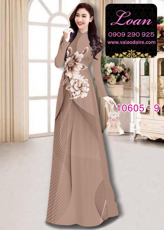 Vải áo dài hoa 3D Vải áo dài hoa 3D