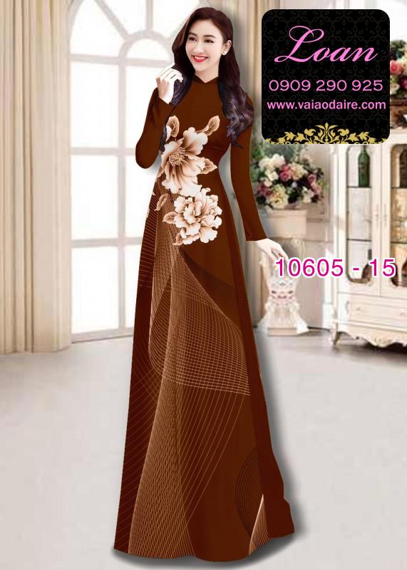 Vải áo dài hoa 3D Vải áo dài hoa 3D