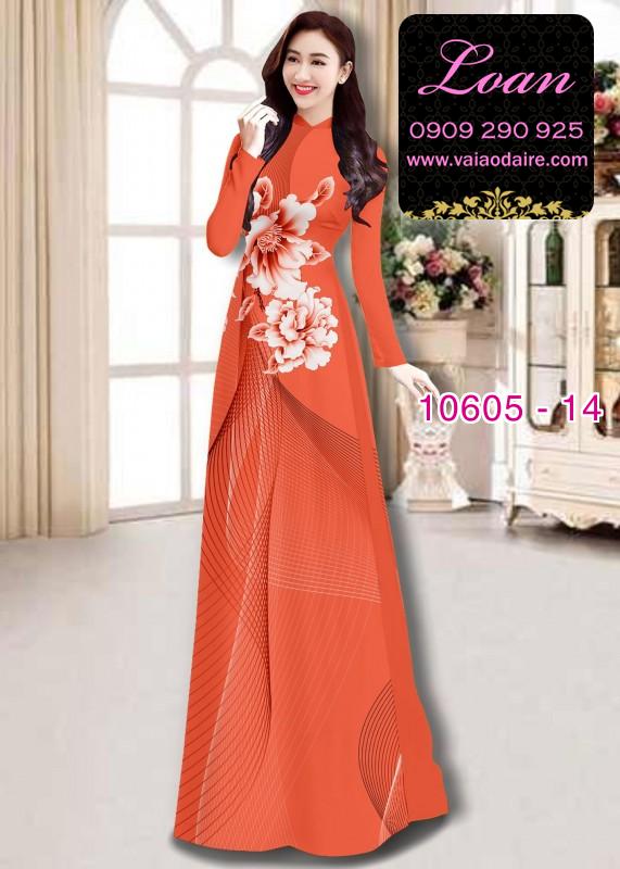 Vải áo dài hoa 3D Vải áo dài hoa 3D