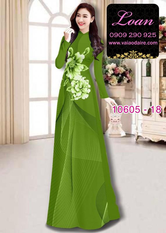 Vải áo dài hoa 3D Vải áo dài hoa 3D