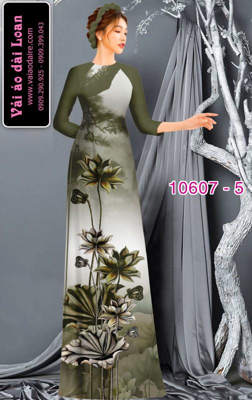 Vải áo dài hoa sen