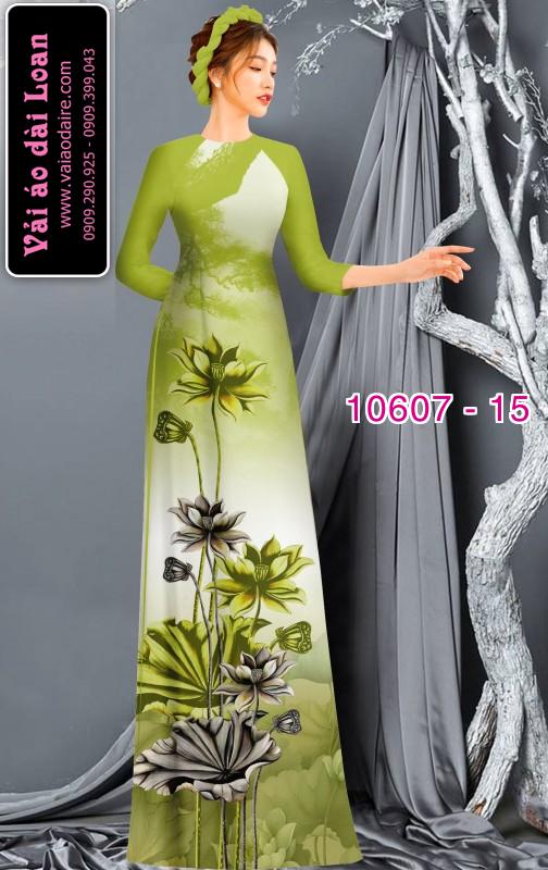 Vải áo dài hoa sen