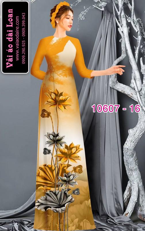 Vải áo dài hoa sen