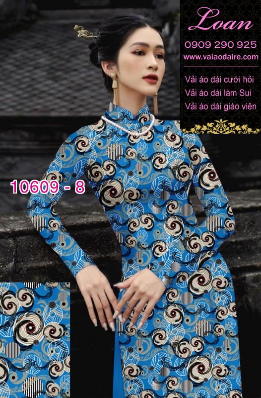 Vải áo dài hoa nhí