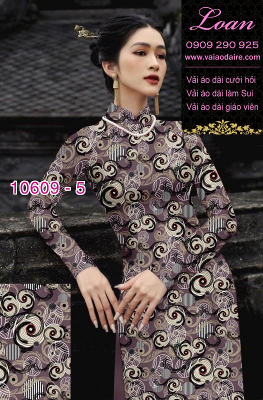 Vải áo dài hoa nhí