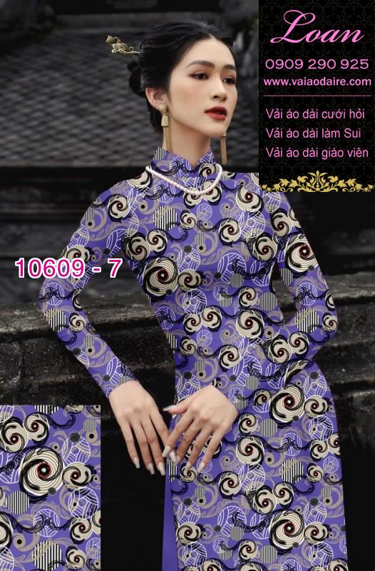 Vải áo dài hoa nhí