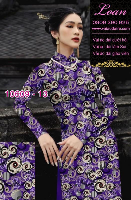 Vải áo dài hoa nhí
