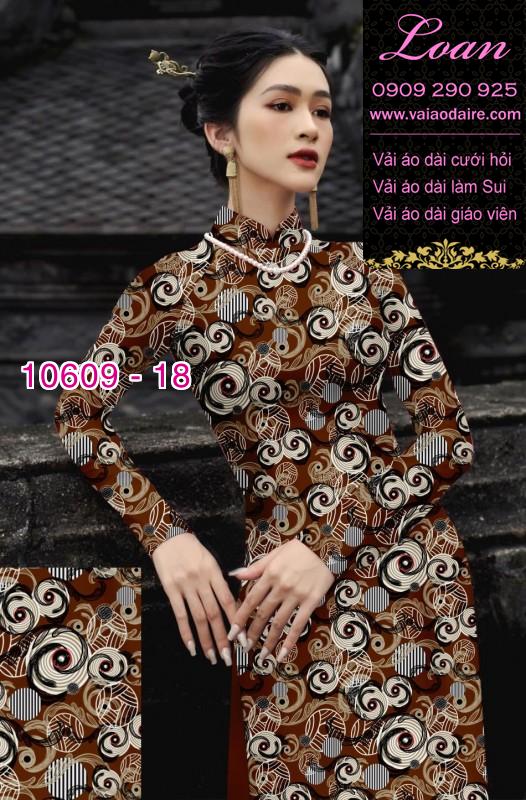 Vải áo dài hoa nhí
