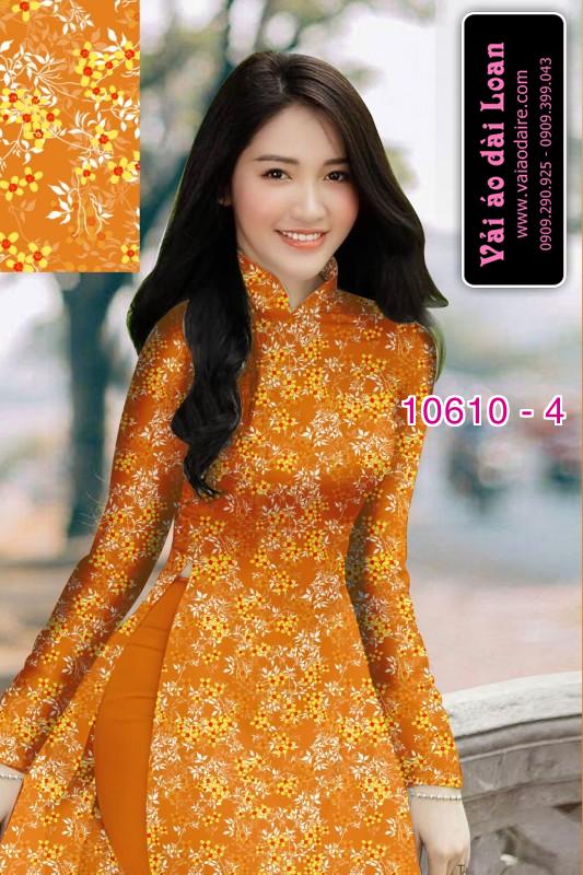 Vải áo dài hoa nhí