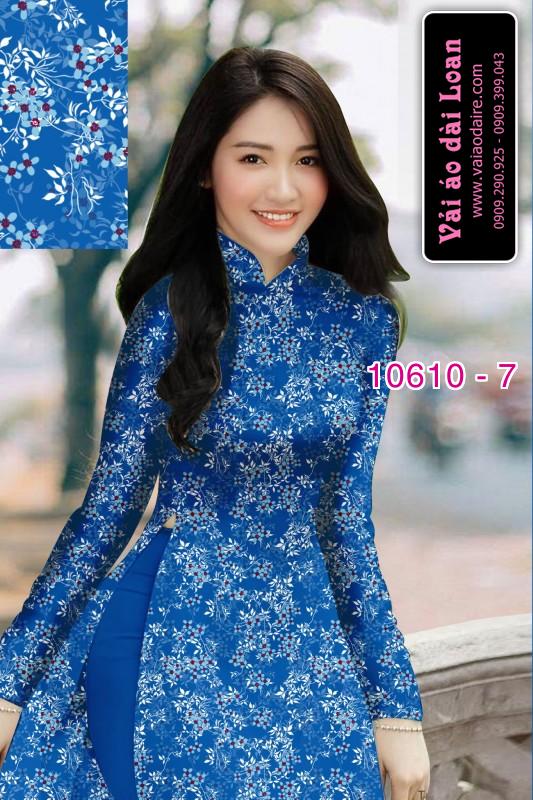 Vải áo dài hoa nhí
