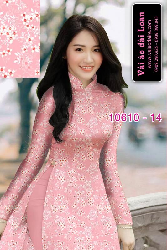 Vải áo dài hoa nhí