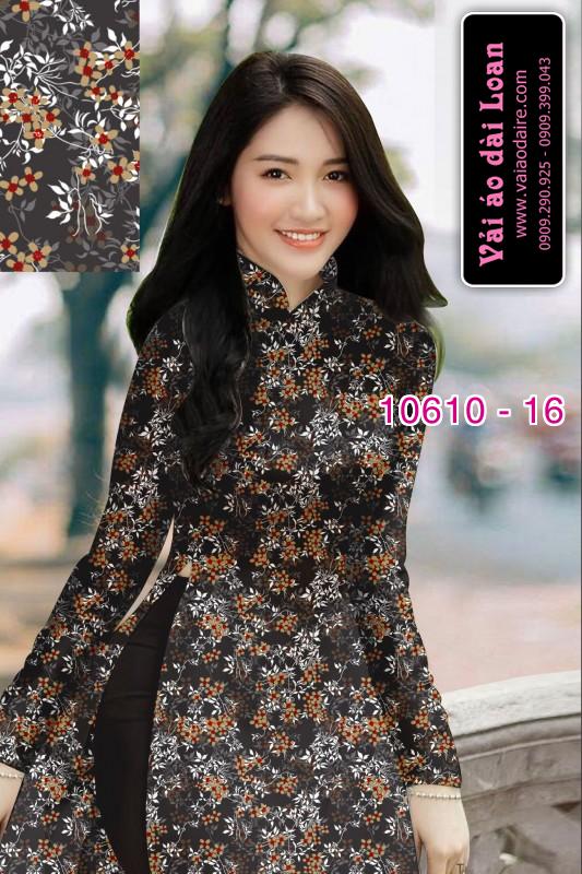 Vải áo dài hoa nhí