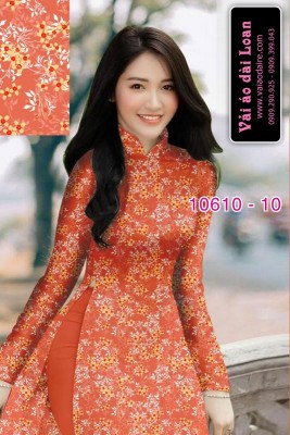 Vải áo dài hoa nhí-8325