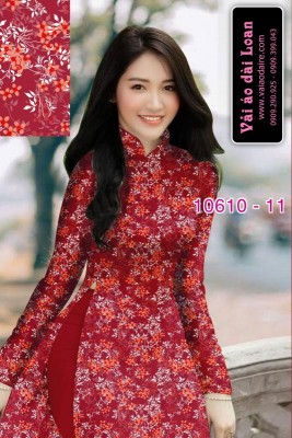 Vải áo dài hoa nhí-8325