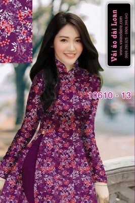 Vải áo dài hoa nhí-8325