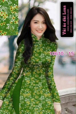 Vải áo dài hoa nhí-8325