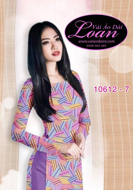 Vải áo dài đường kẻ đan chéo